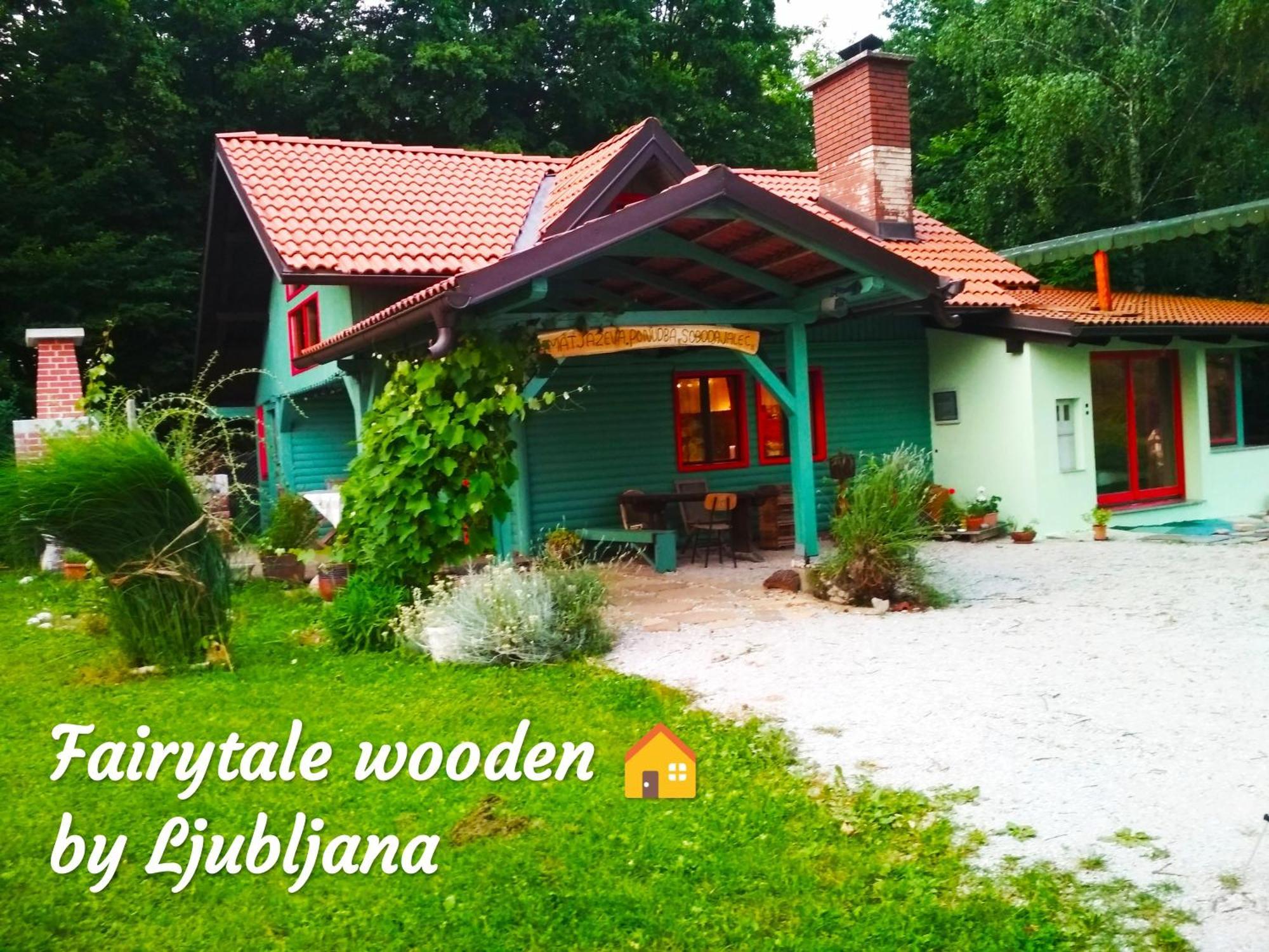 Fairytale Wooden House By Ljubljana Villa Grosuplje Bagian luar foto