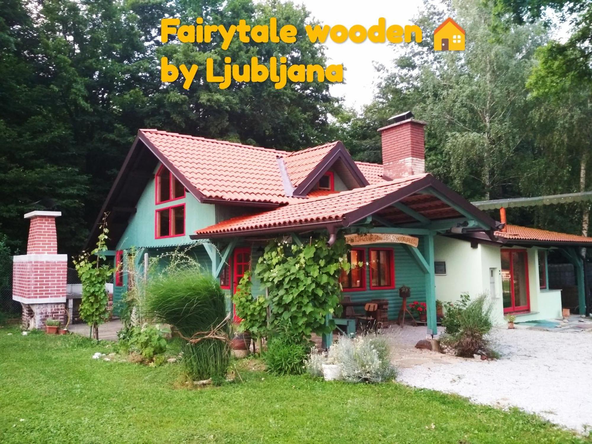 Fairytale Wooden House By Ljubljana Villa Grosuplje Bagian luar foto