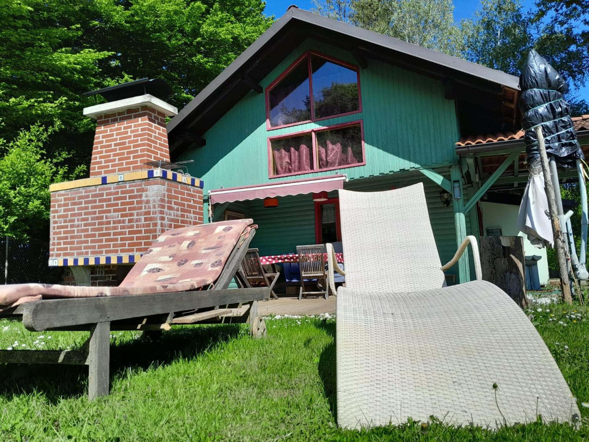 Fairytale Wooden House By Ljubljana Villa Grosuplje Bagian luar foto