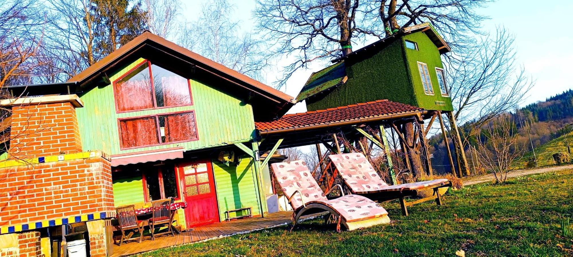 Fairytale Wooden House By Ljubljana Villa Grosuplje Bagian luar foto